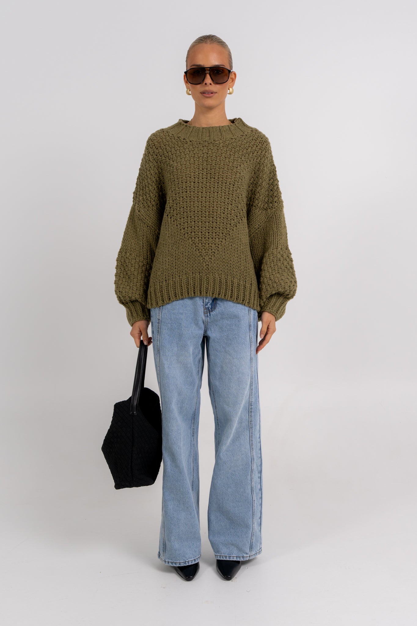 Falla Knit Jumper Khaki