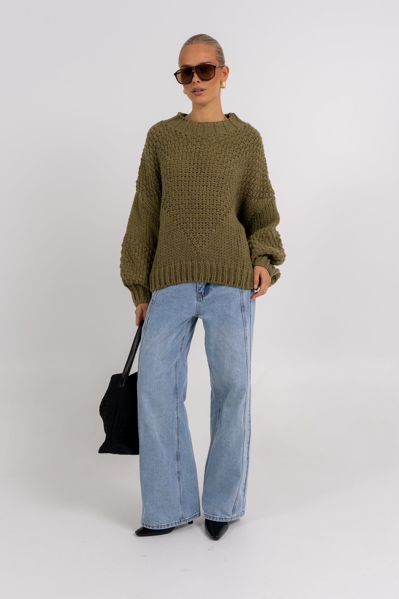 Falla Knit Jumper Khaki