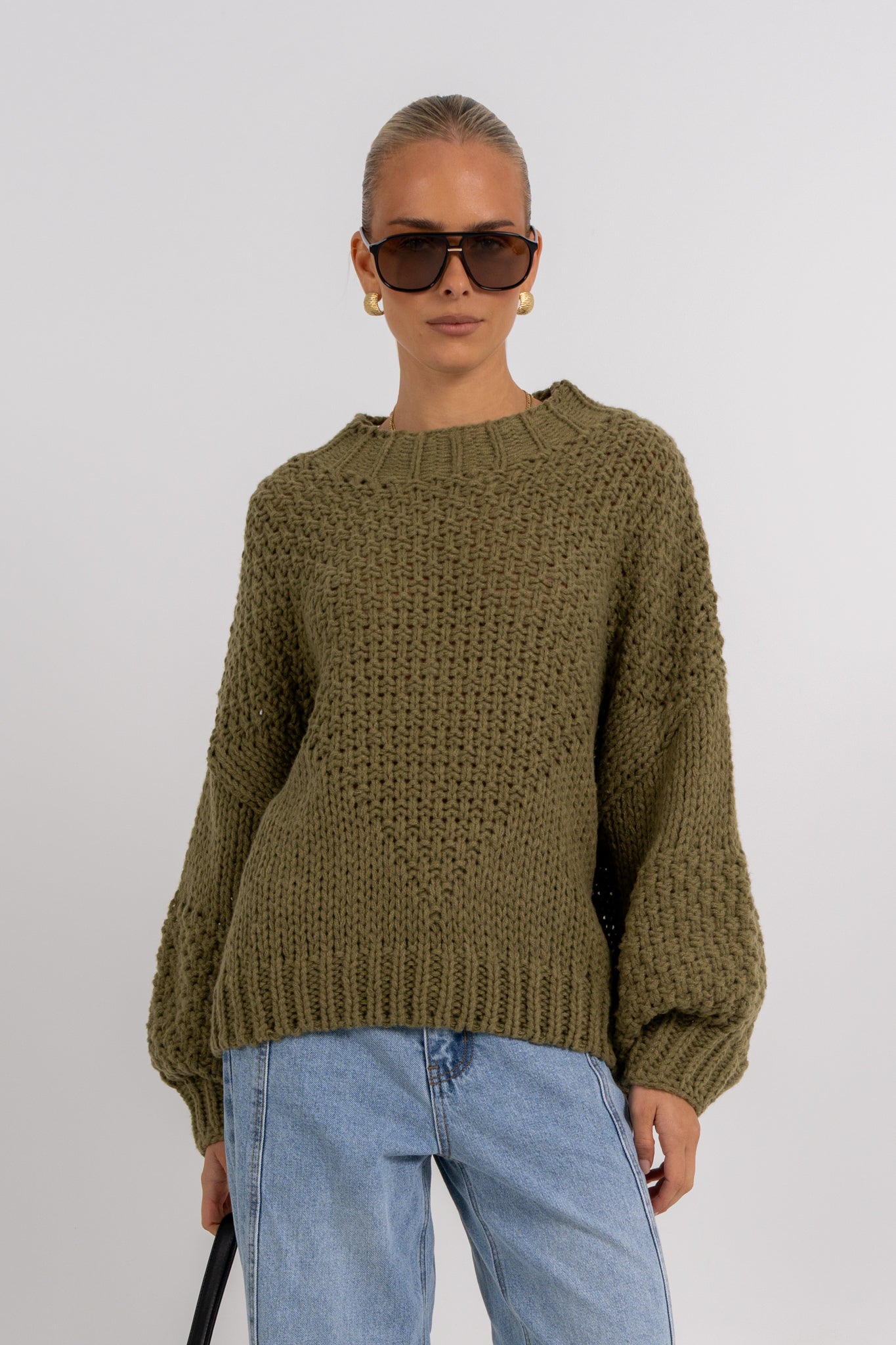Falla Knit Jumper Khaki