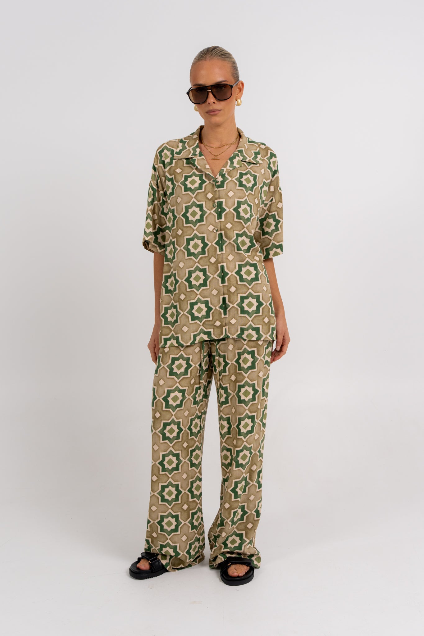 Citta Pants Khaki Tile