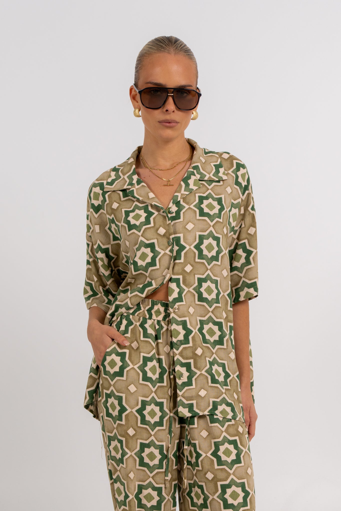 Citta Pants Khaki Tile