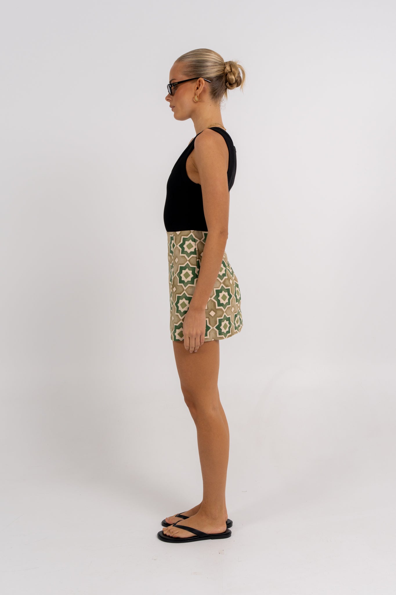 Aprire Mini Skirt Khaki Tile