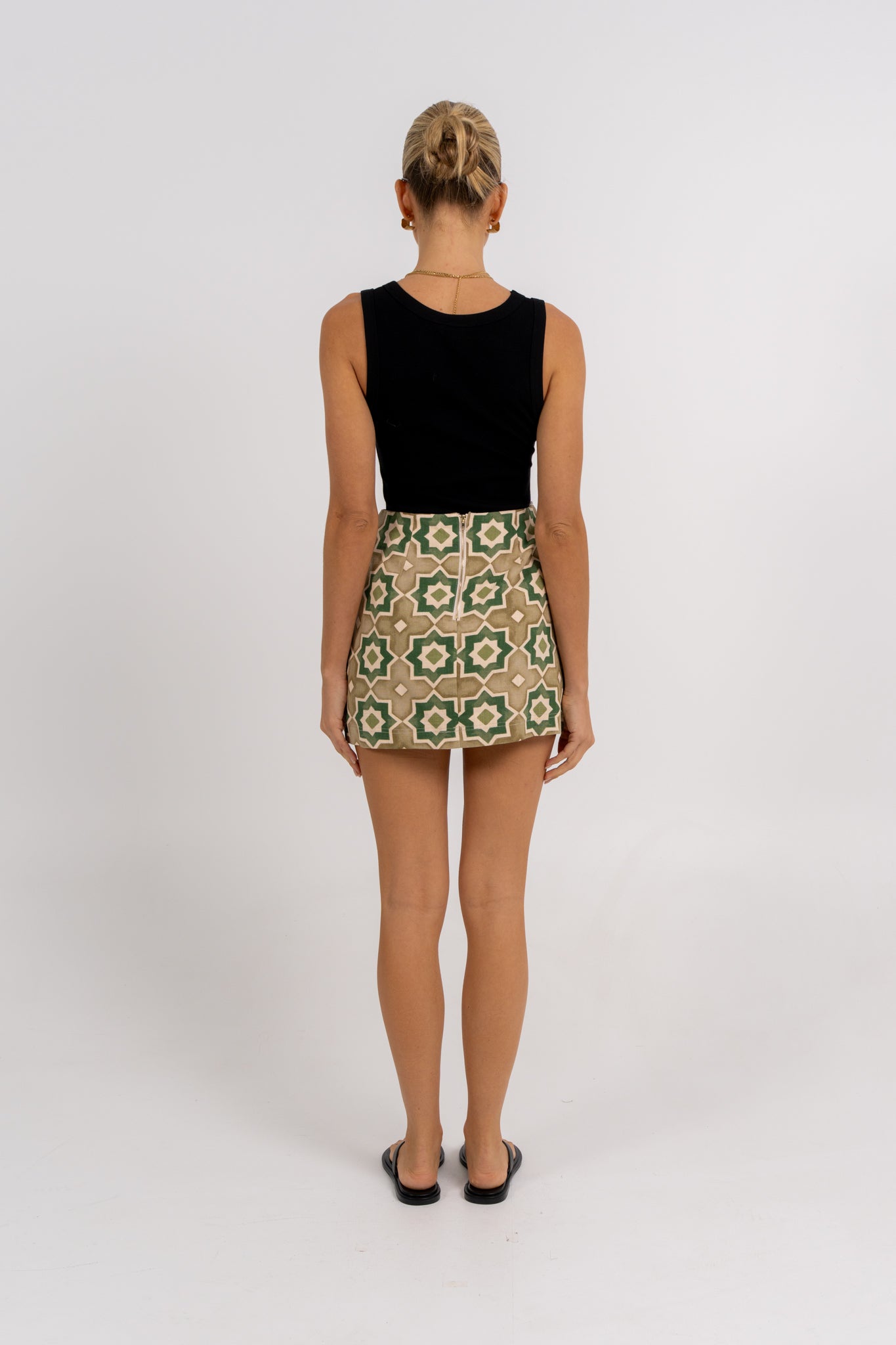 Aprire Mini Skirt Khaki Tile
