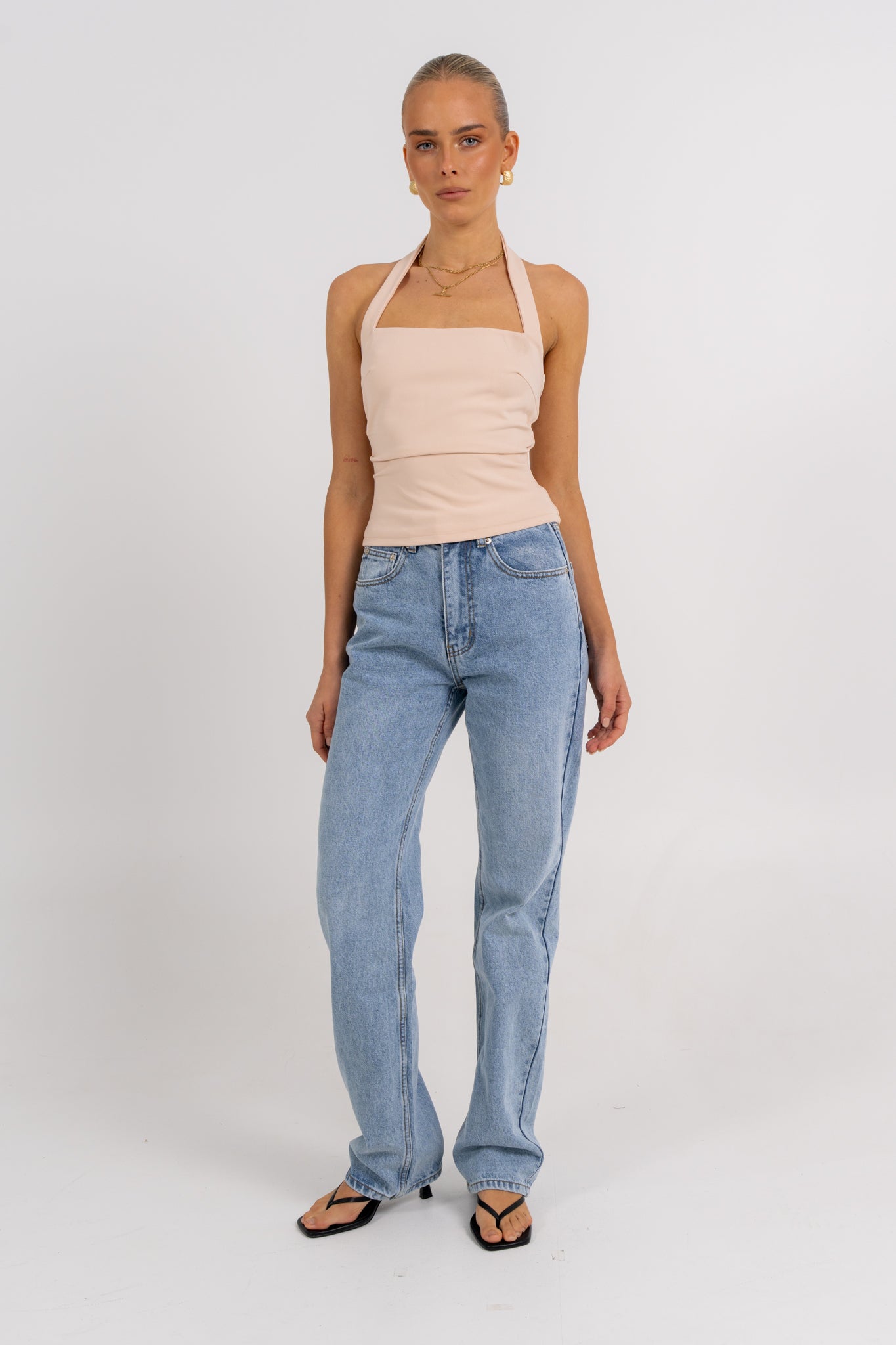 Rilee Halter Top Bone