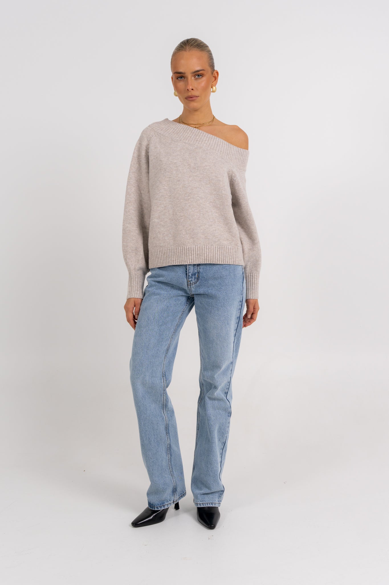 Omerson Jumper Oatmeal Marle