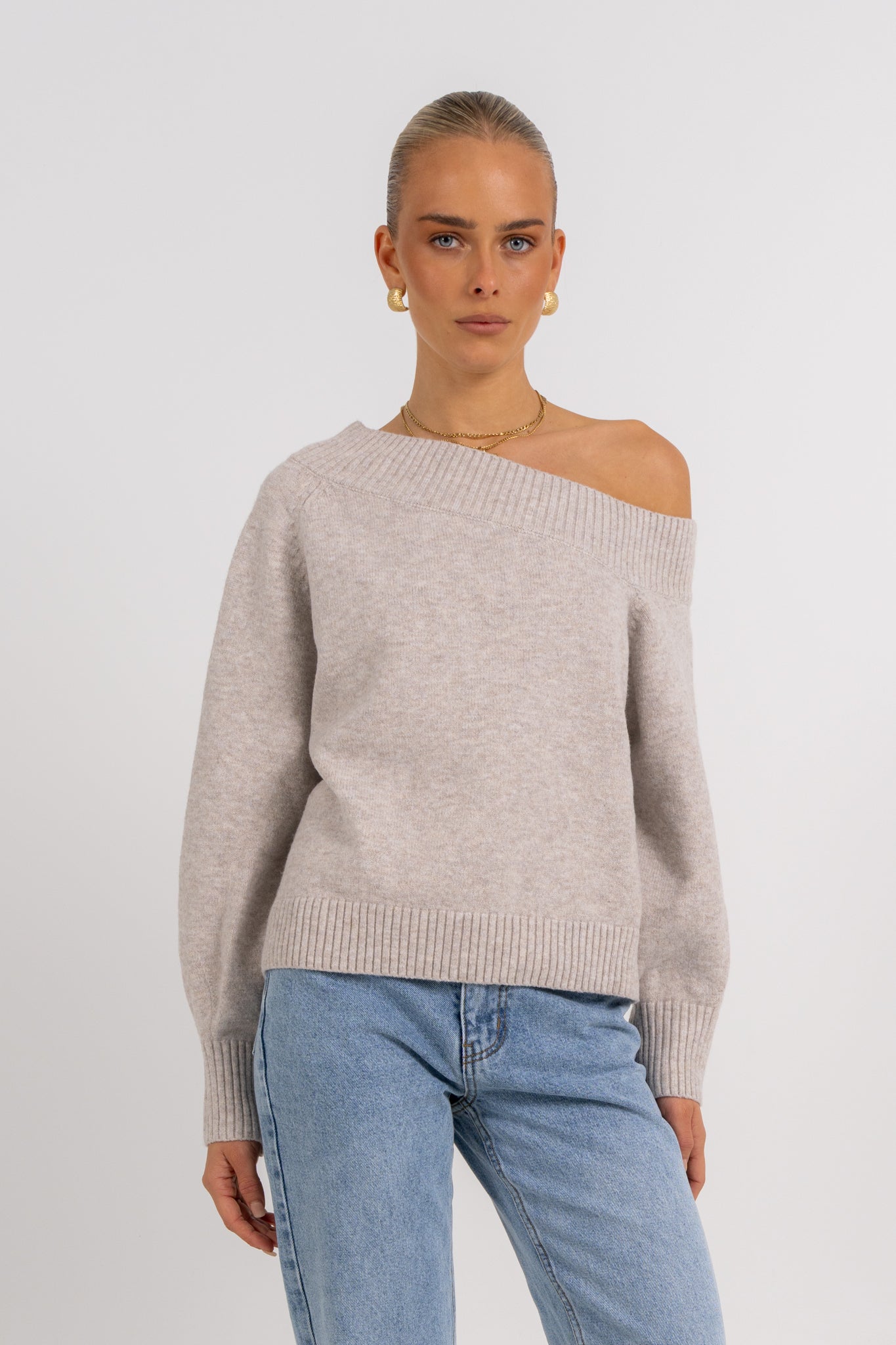 Omerson Jumper Oatmeal Marle