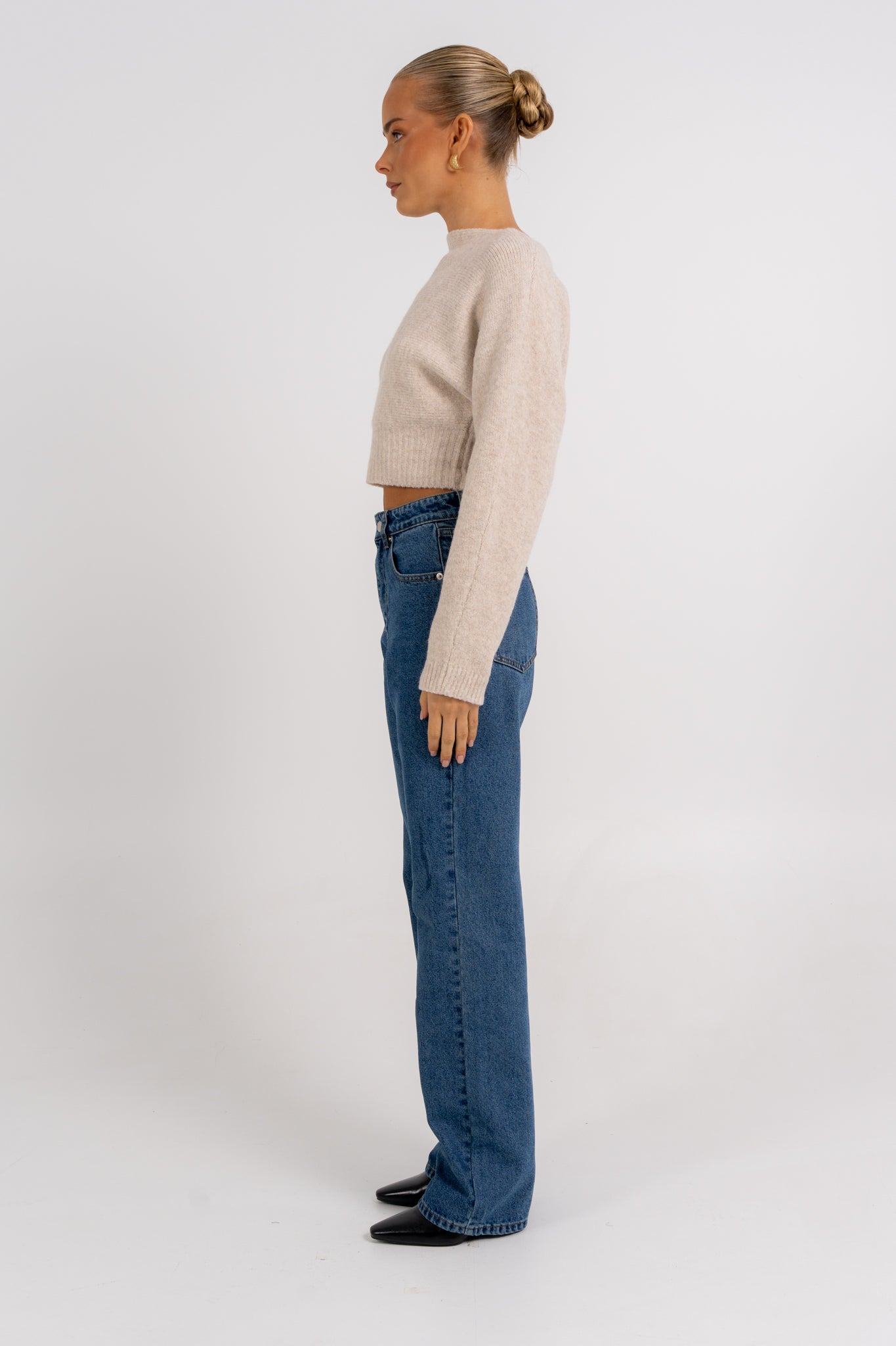Sorrento Knit Jumper Oat Marle