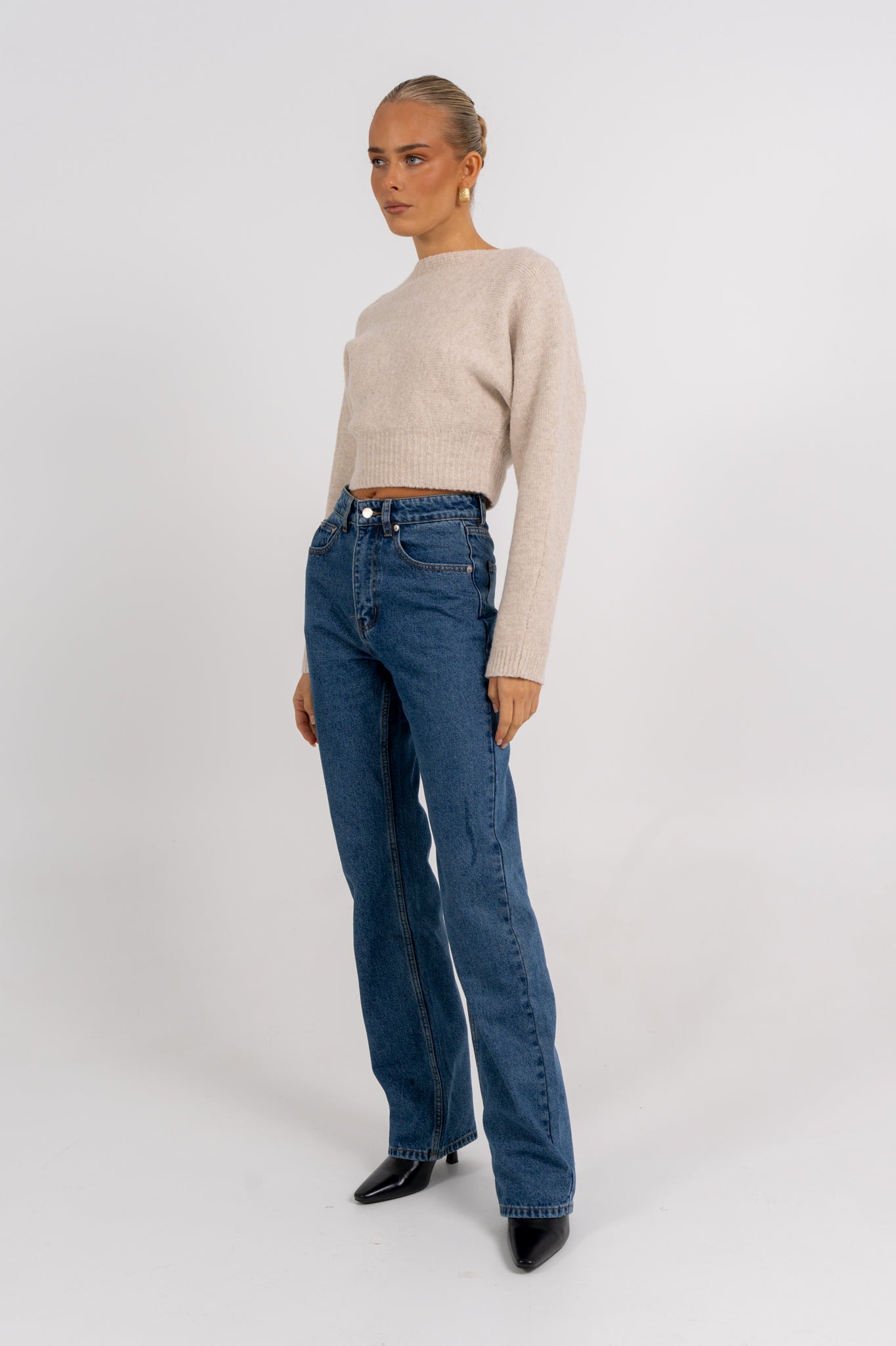 Sorrento Knit Jumper Oat Marle