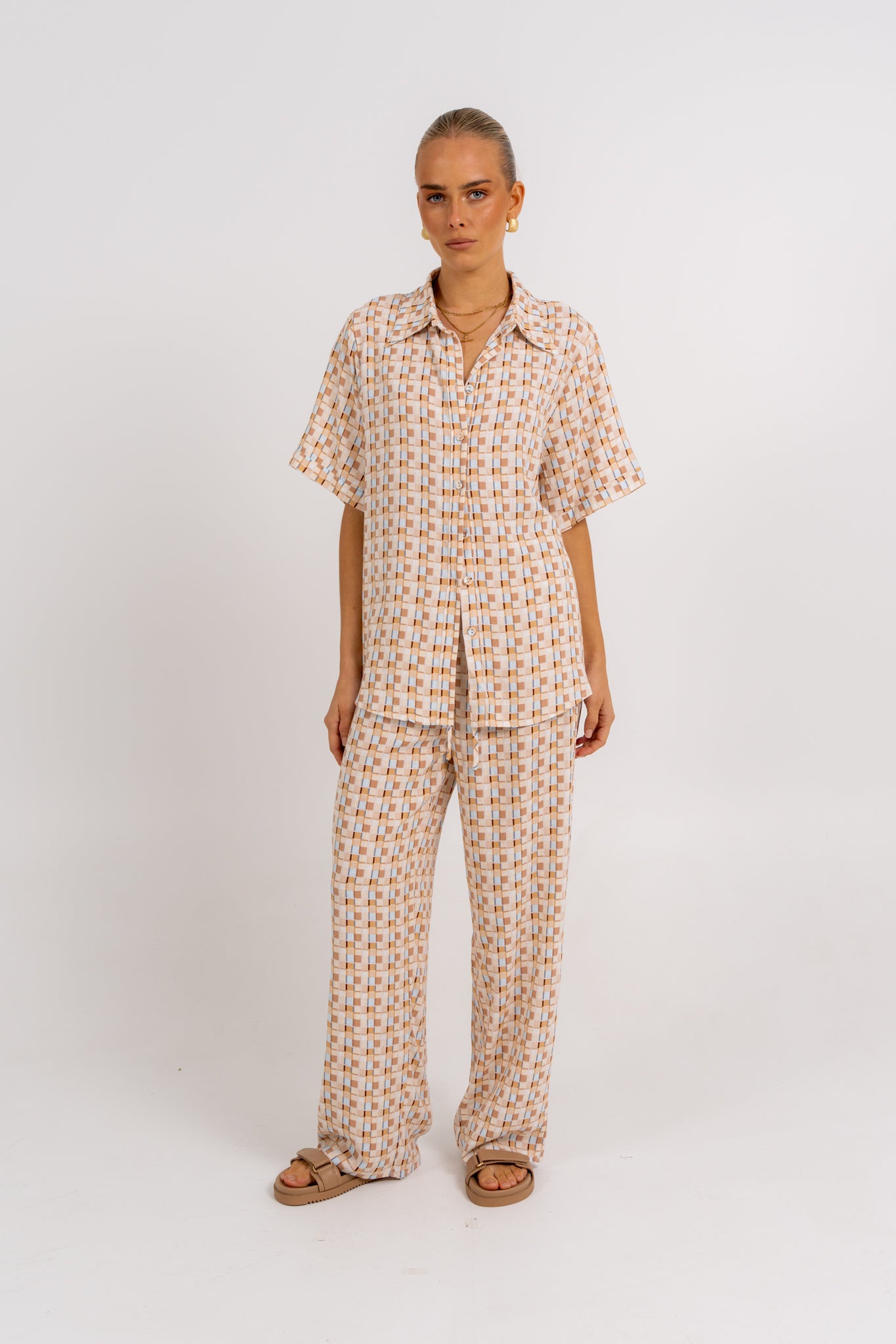 Rylie Set Beige Check