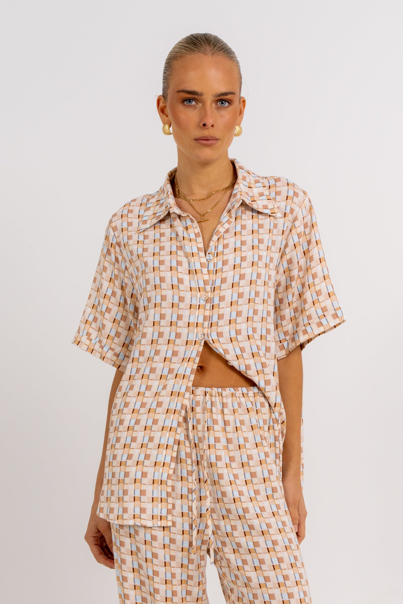 Rylie Set Beige Check