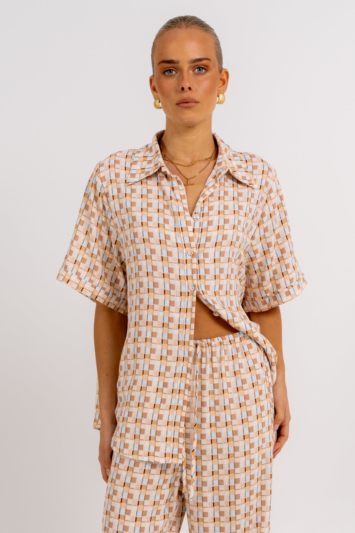 Rylie Set Beige Check