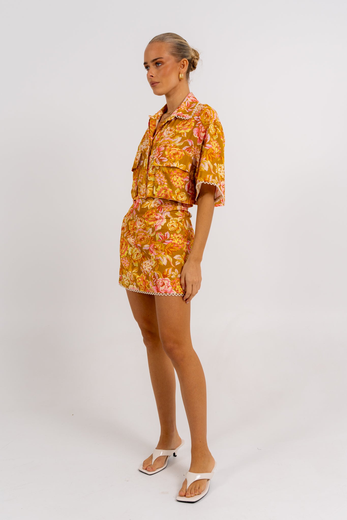Esimio Shirt Hinterbloom Print