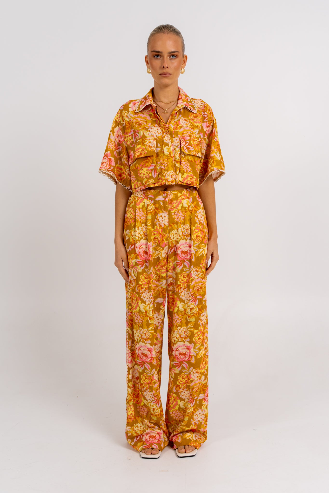 Esimio Shirt Hinterbloom Print