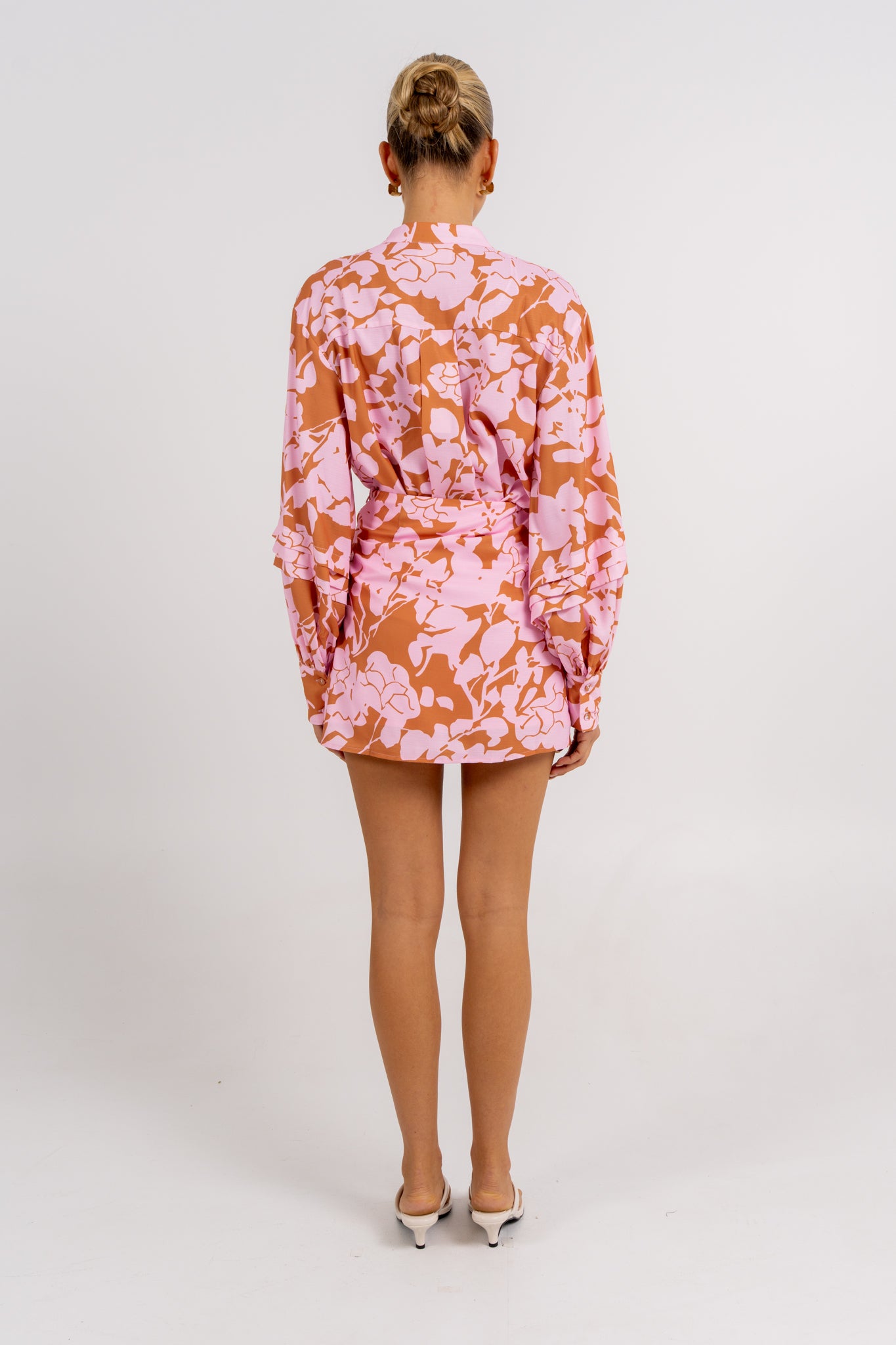 Vigo Mini Skirt Tan Floral