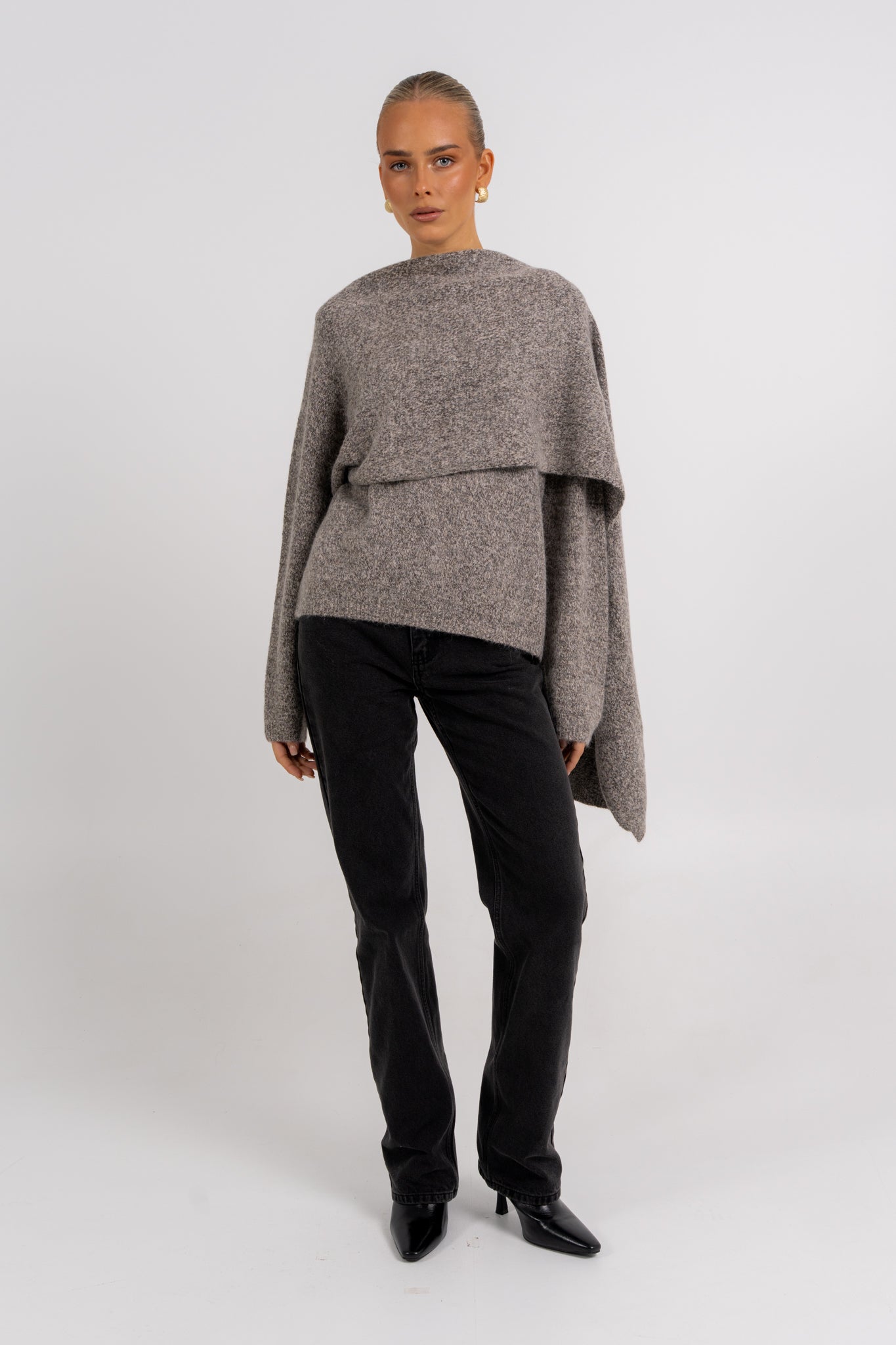 Filip Knit Grey Marle