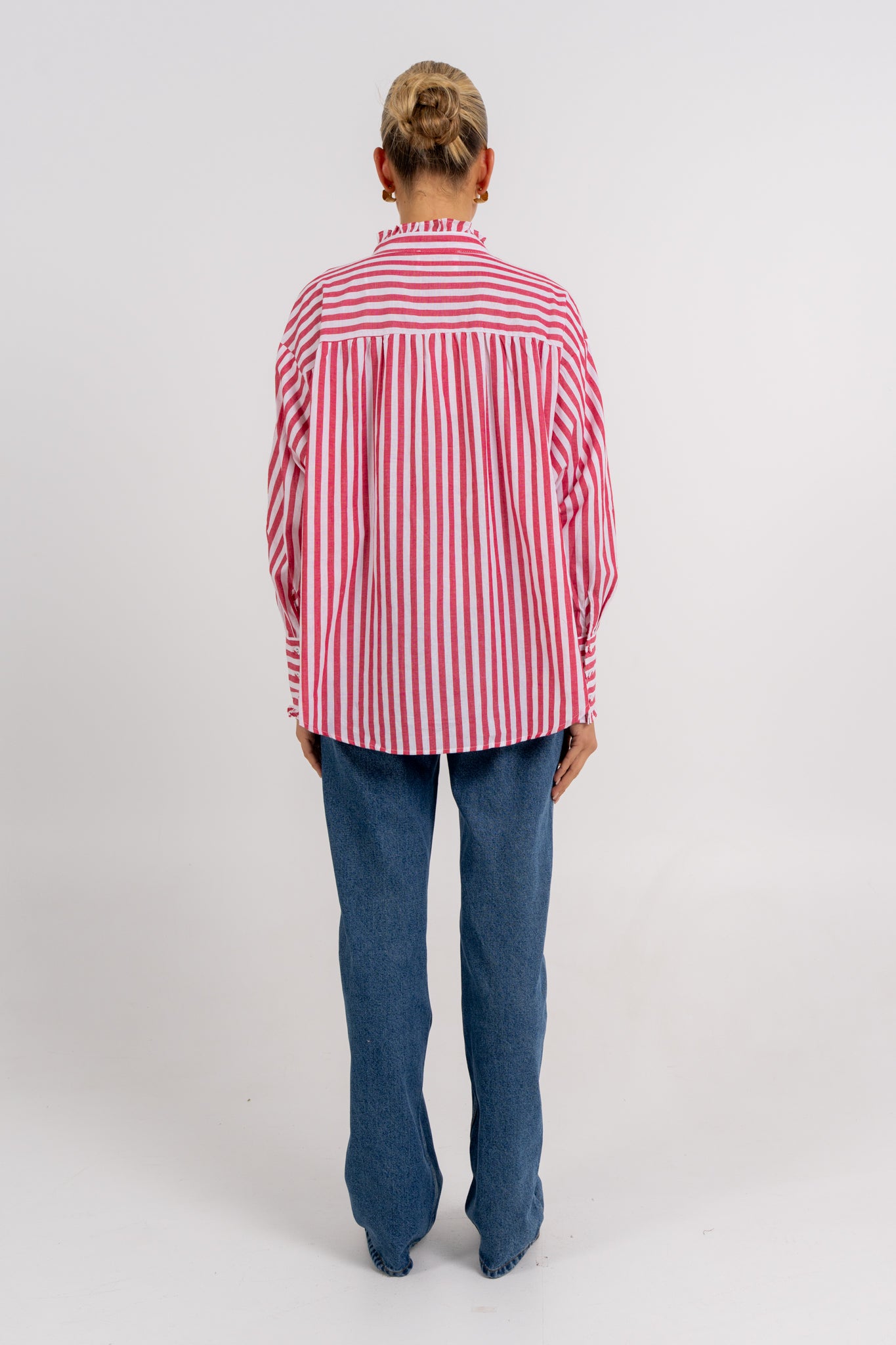 Uccella Shirt Red Stripe