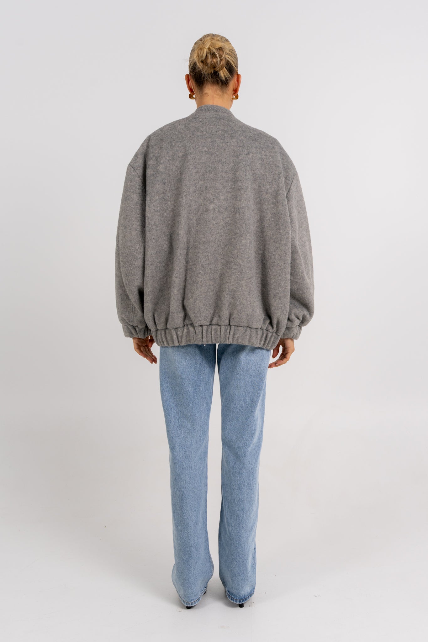 Tully Bomber Jacket Grey