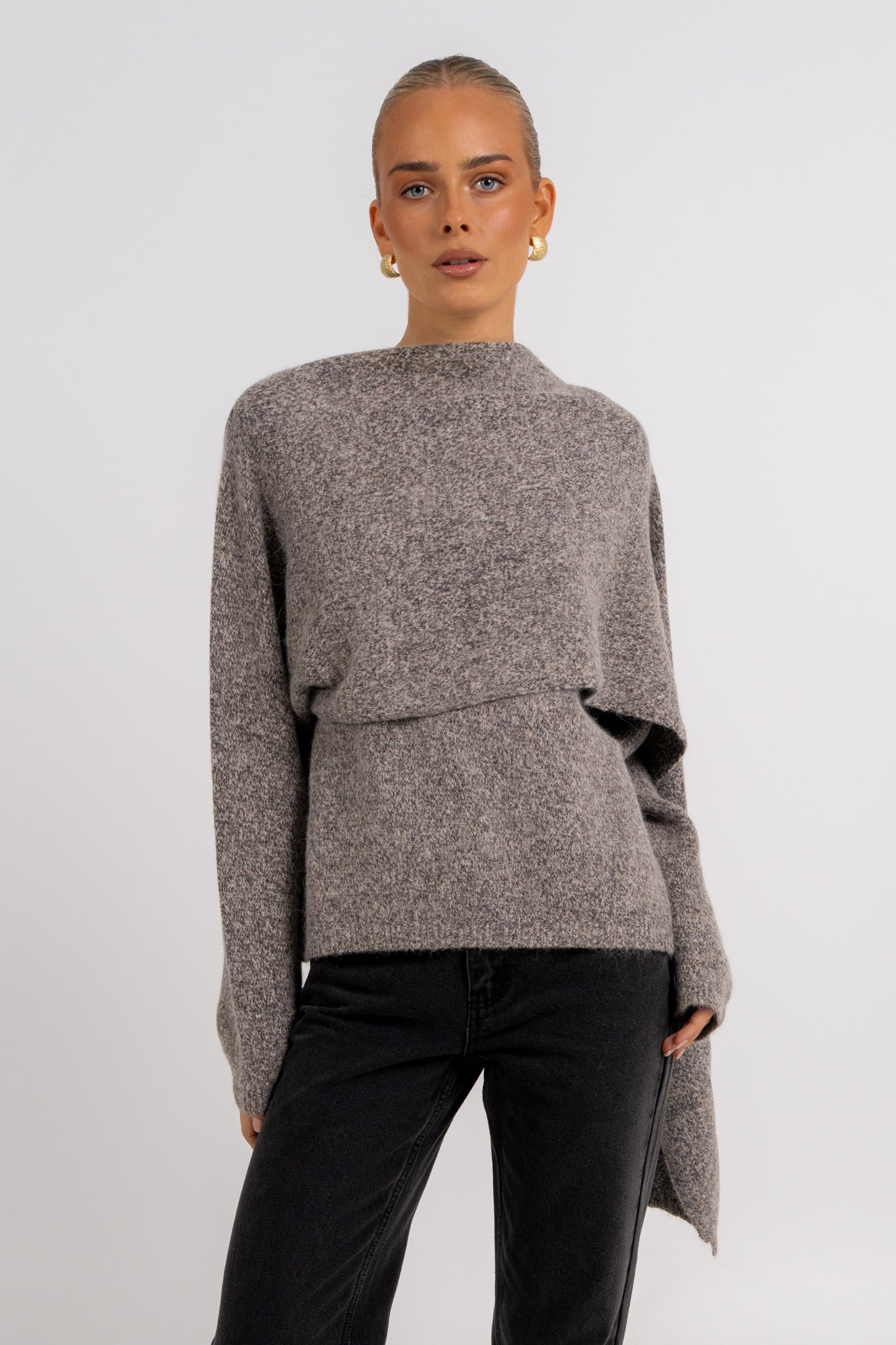 Filip Knit Grey Marle