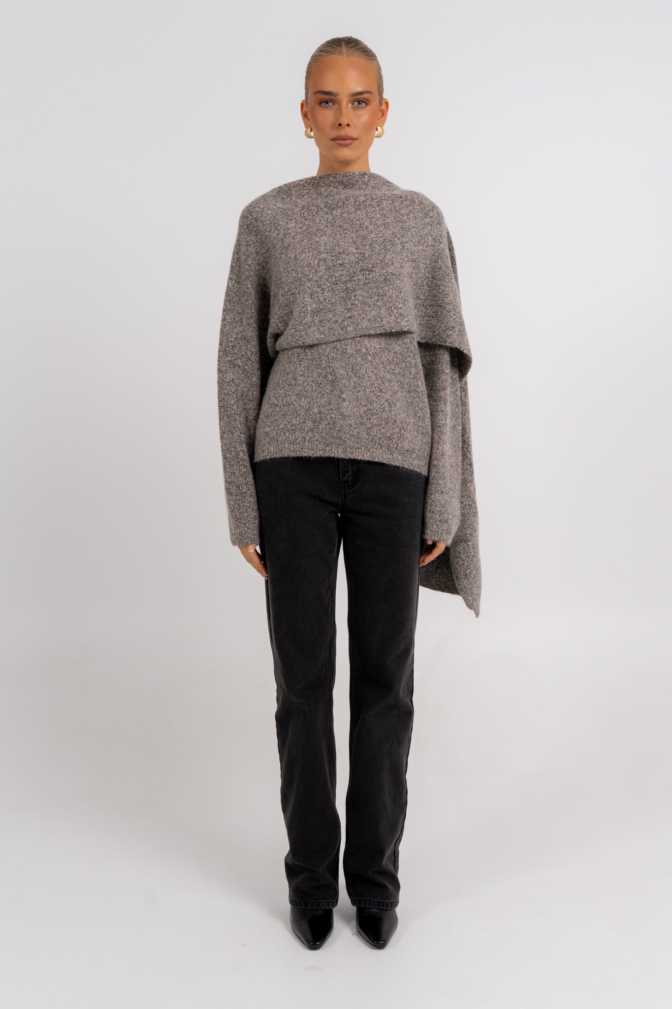 Filip Knit Grey Marle