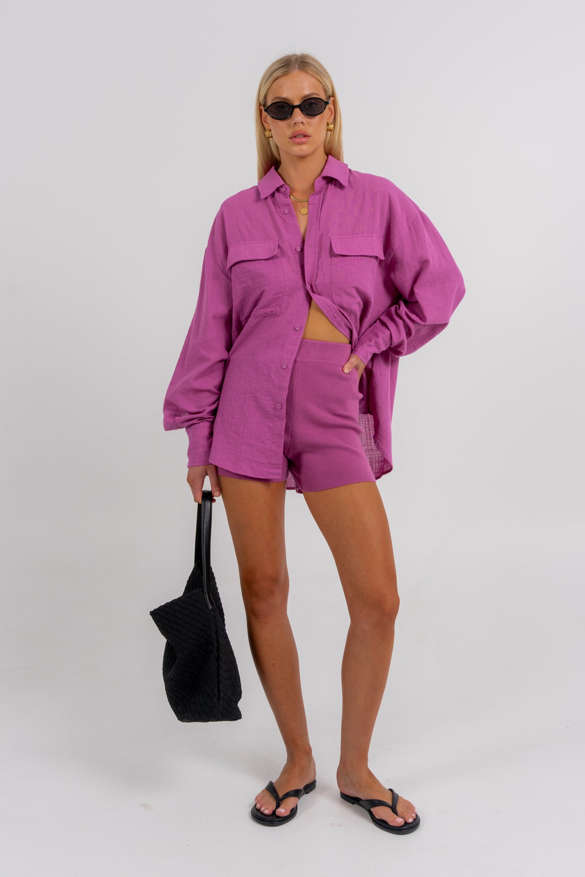 Rosette Shirt Magenta