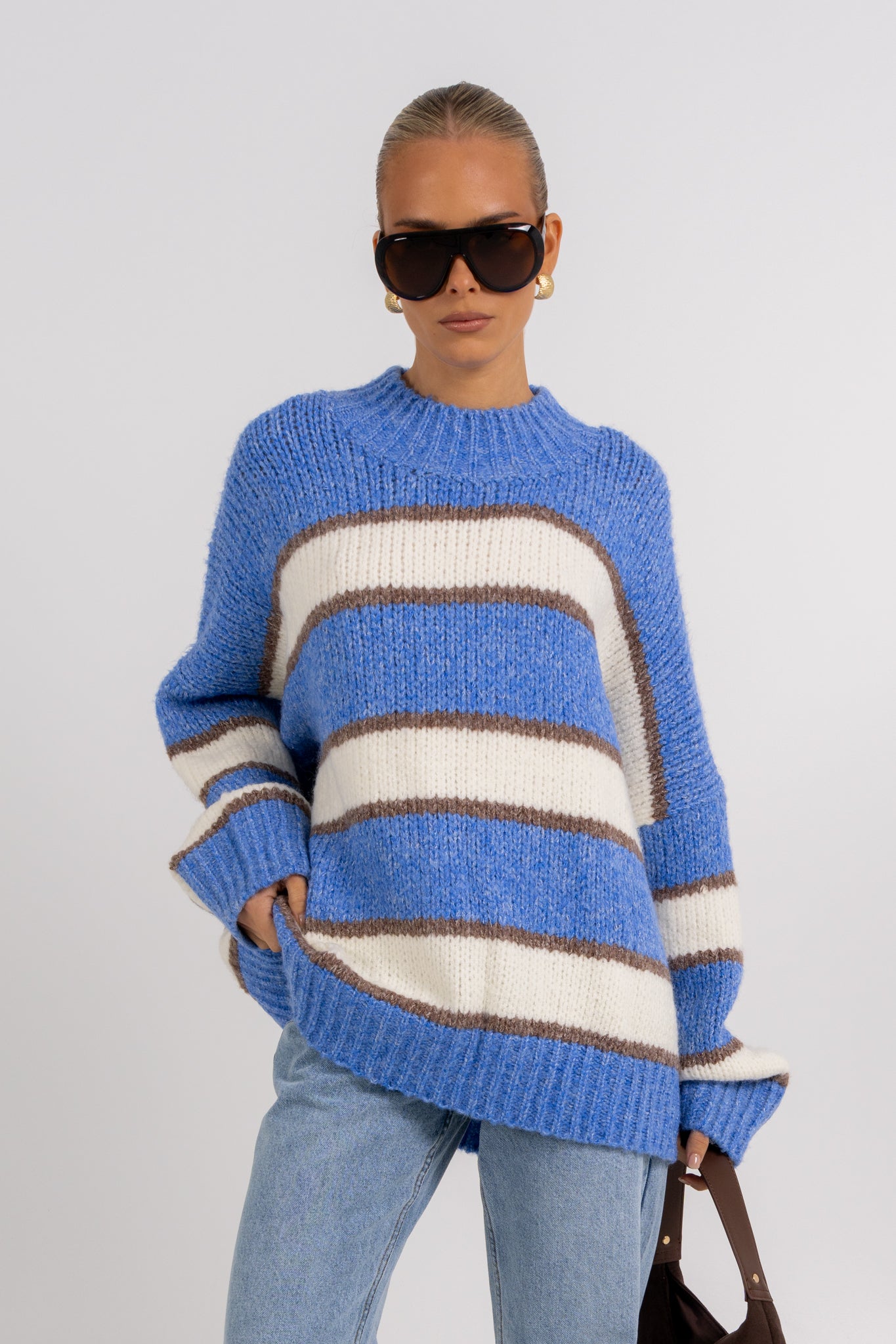 Ena Knit Jumper Blue