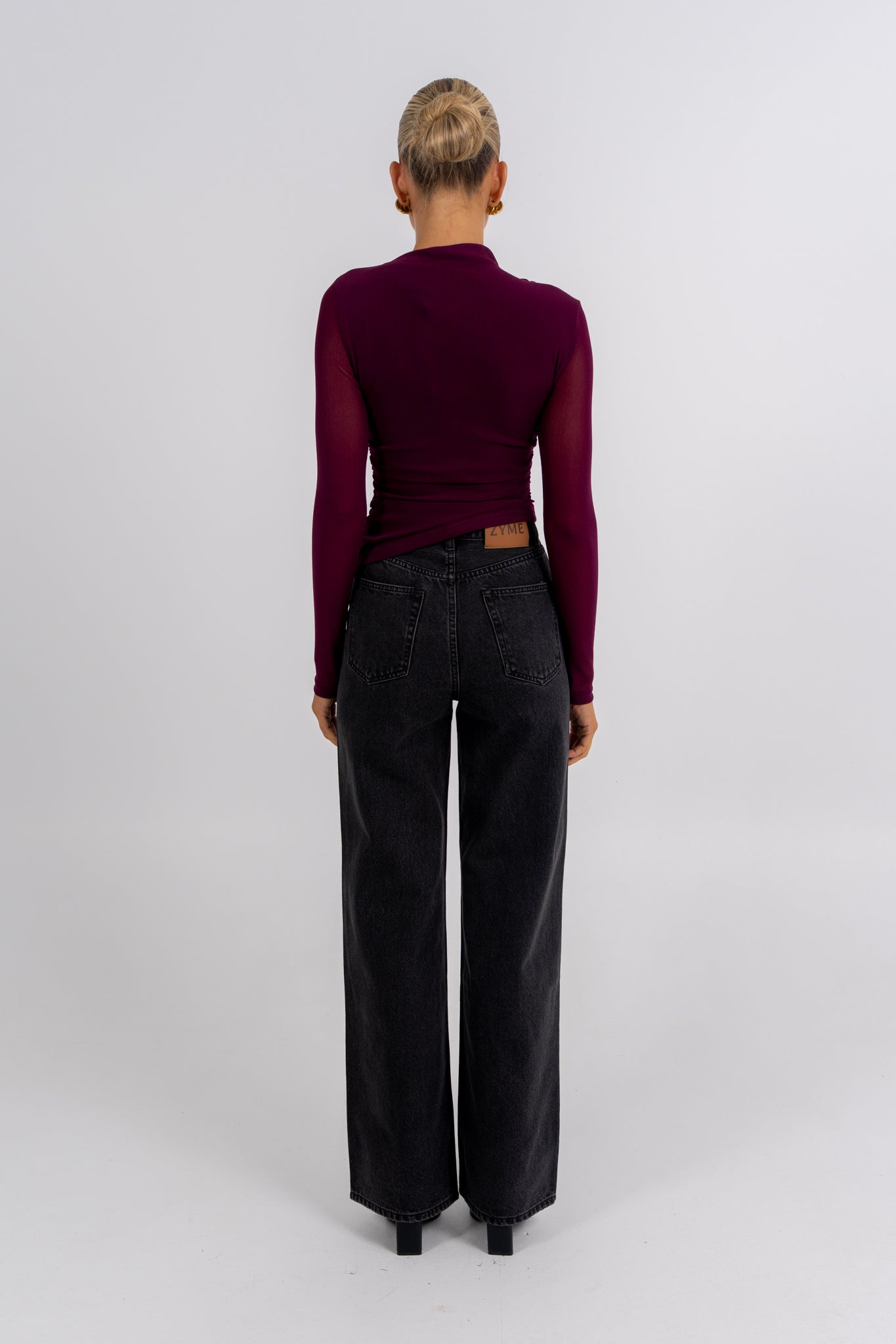 PRE ORDER Dakitah Long Sleeve Top Burgundy