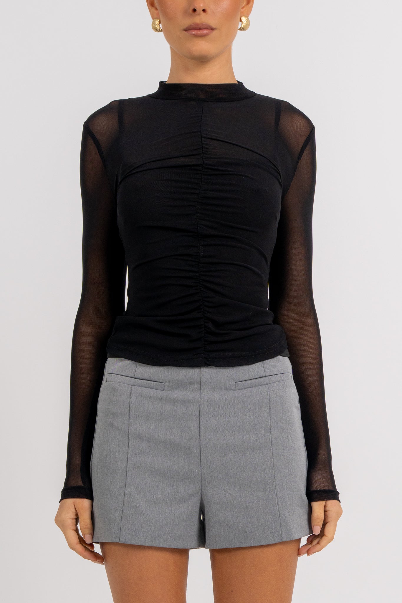 Finn Long Sleeve Top Black