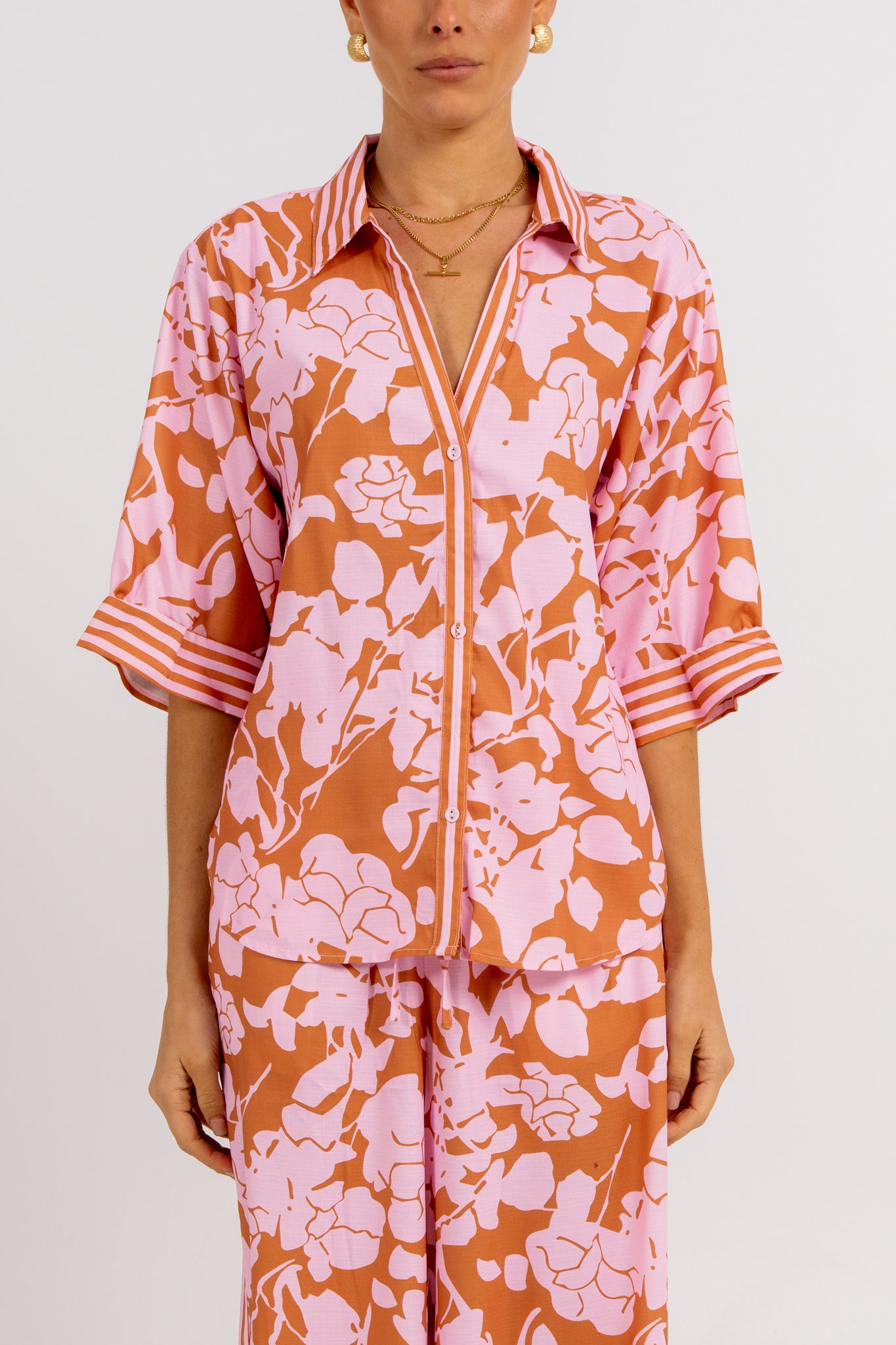Tripoli Set Tan Floral