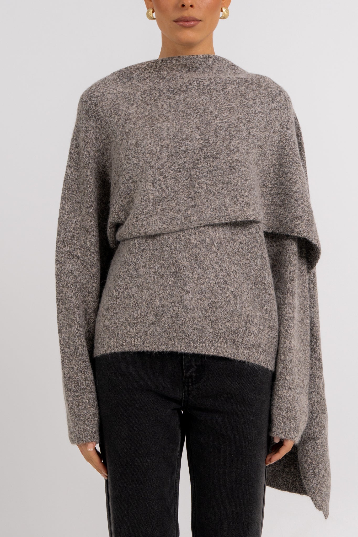 Filip Knit Grey Marle