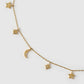 Moondust Charm Necklace - Gold