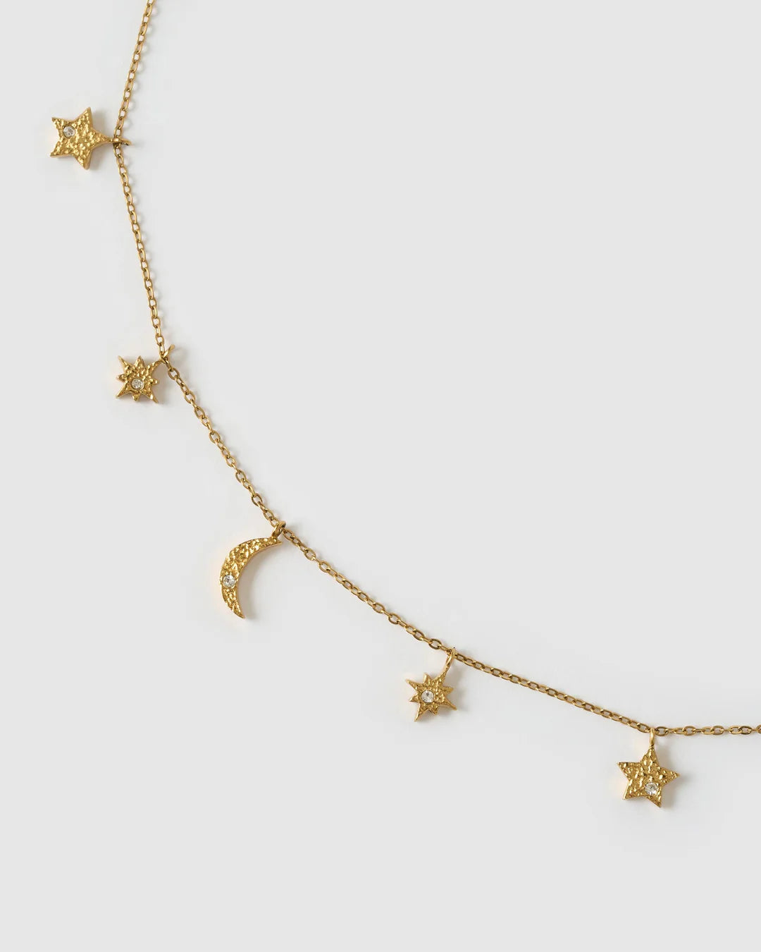Moondust Charm Necklace - Gold