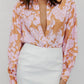 Maddox Shirt - Tan/Soft Pink Floral