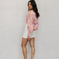 Maddox Shirt - Tan/Soft Pink Floral