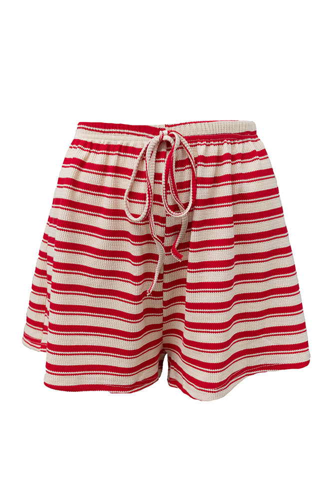 Madeline Set - Beige/Red Stripe