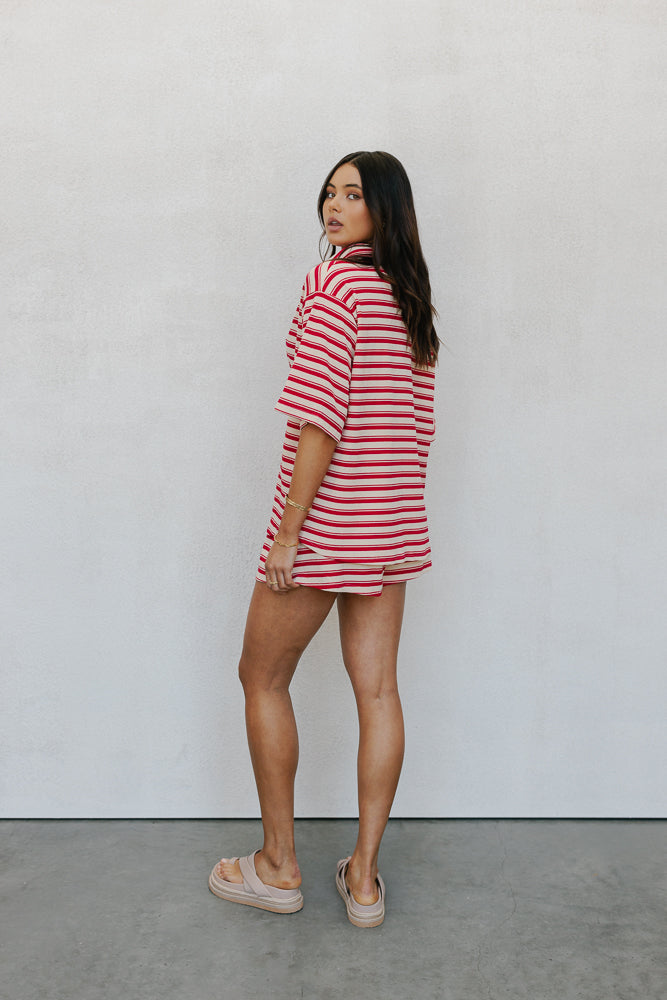 Madeline Set Red Stripe