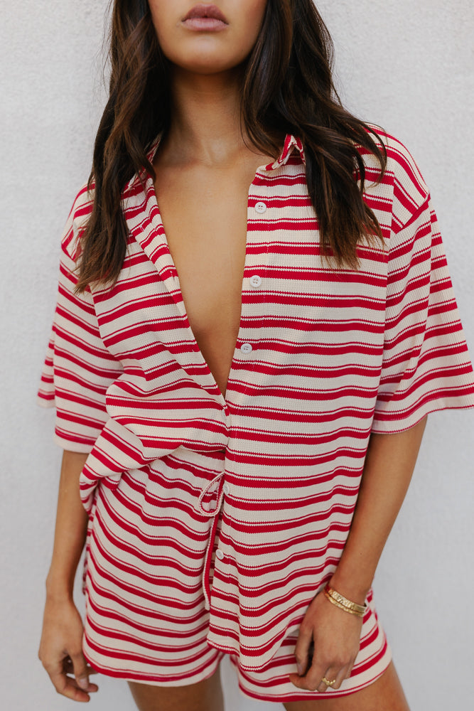 Madeline Set Red Stripe