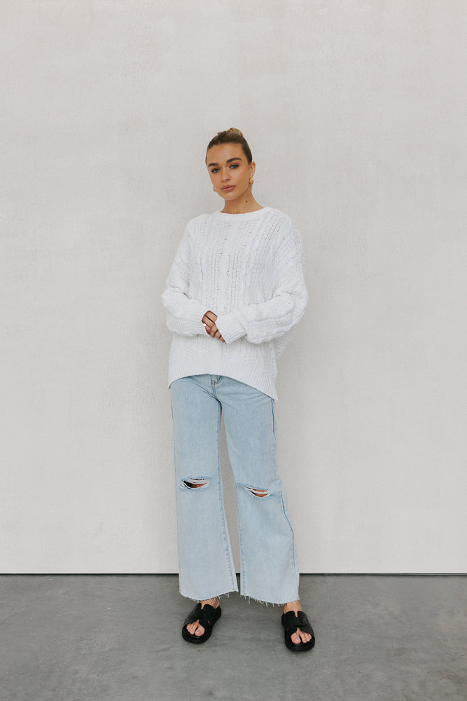 Madrid Knit White
