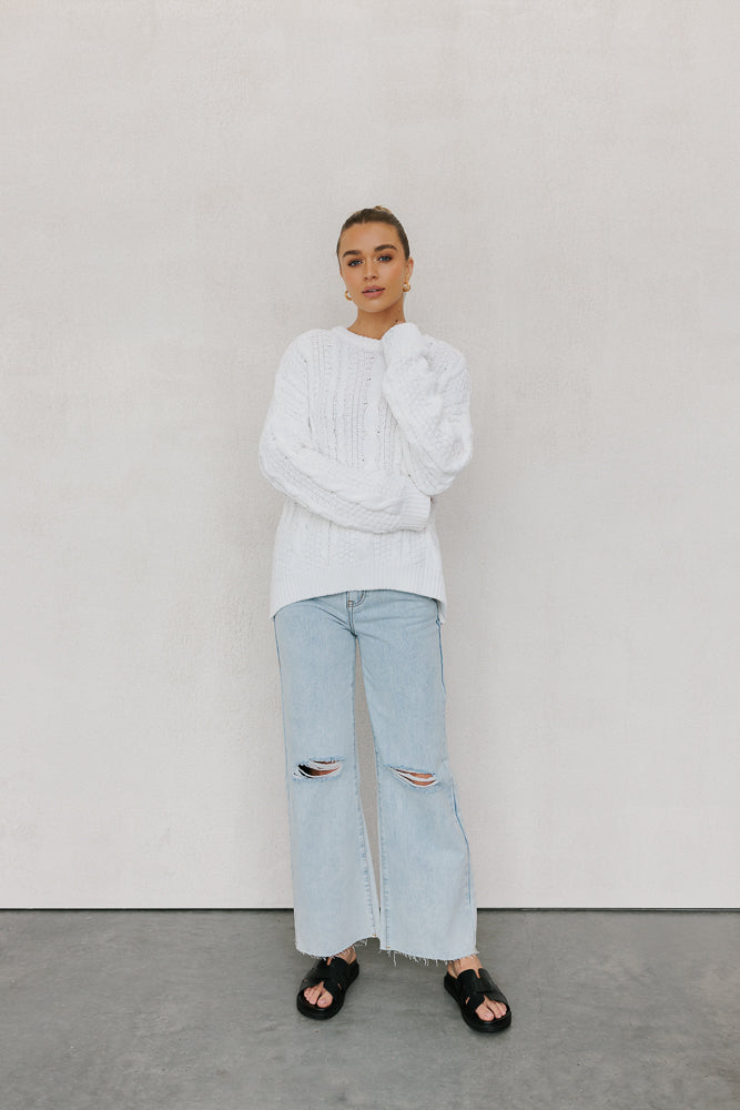 Madrid Knit White