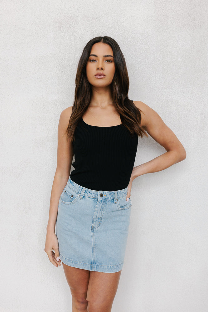 Maeve Skirt Light Blue Denim