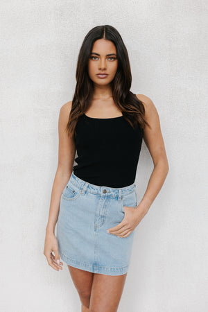 Maeve Skirt - Light Blue Denim