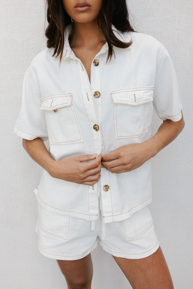 Brittanie Set Ivory Denim