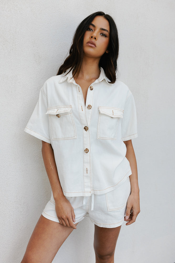 Brittanie Set Ivory Denim