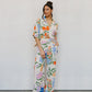 Donna Pants - Abstract Floral