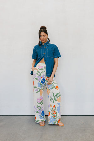 Donna Pants - Abstract Floral