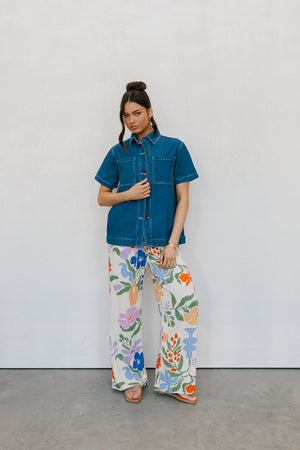 Donna Pants - Abstract Floral