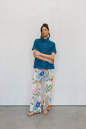 Donna Pants - Abstract Floral