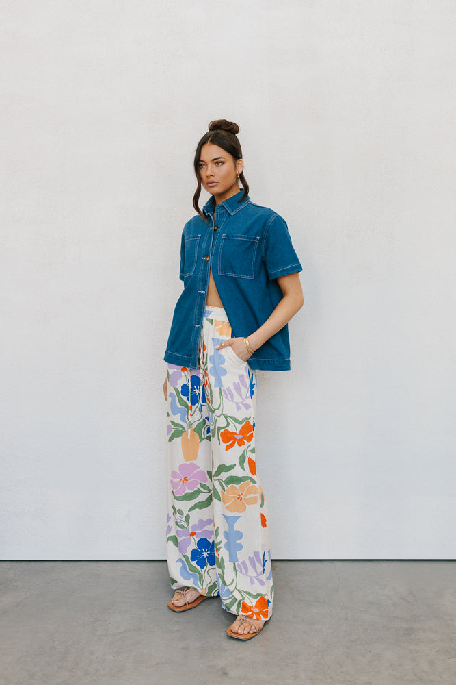 Donna Pants Matisse Floral
