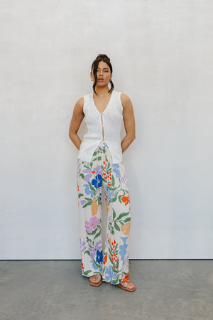 Donna Pants - Abstract Floral