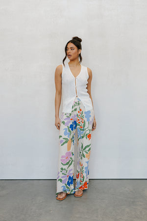 Donna Pants - Abstract Floral