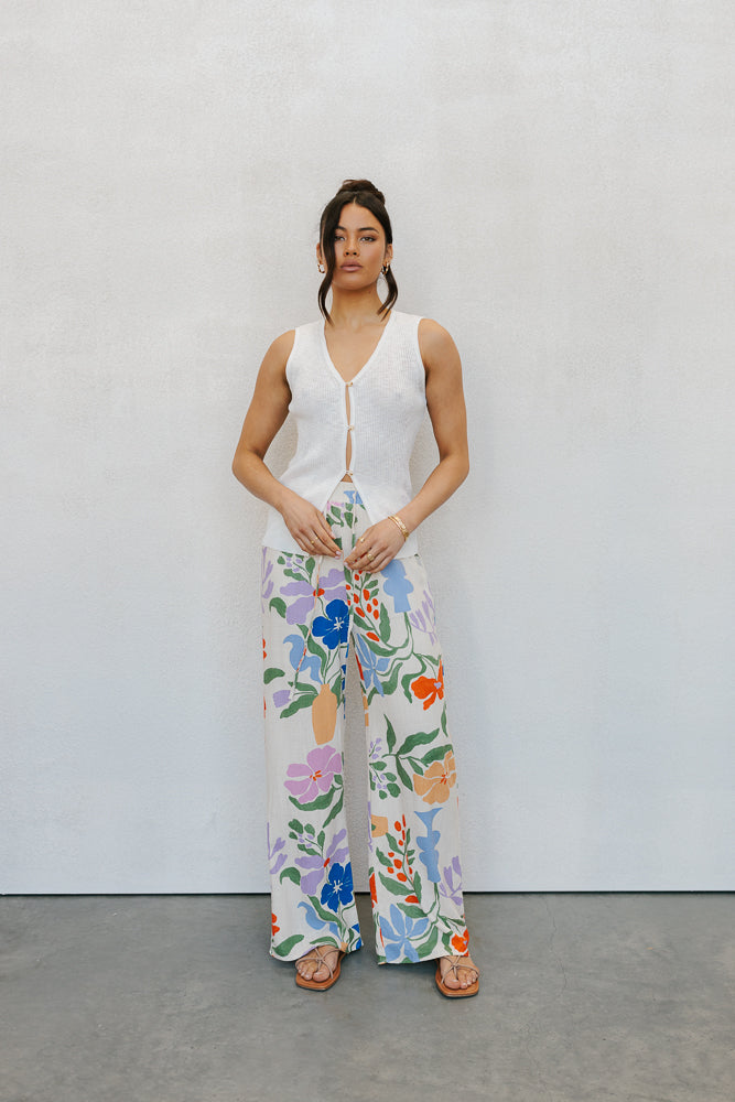 Donna Pants - Abstract Floral